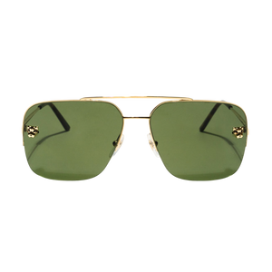 Lente Solar Cartier CT0244S-002 Unisex Verde