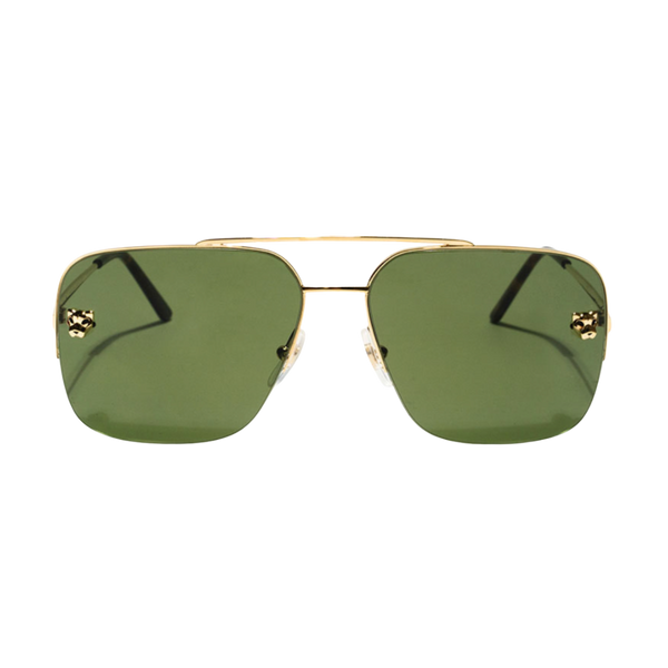 Lente Solar Cartier CT0244S-002 Unisex Verde