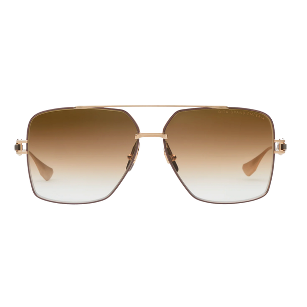 Lente Solar DITA EYEWEAR DTS159-A-05 Unisex Brushed White Gold - Capuccino